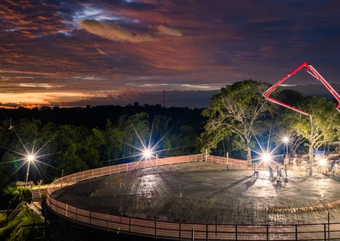 Veja como está ficando o novo mirante turístico desenhado por Oscar Niemeyer em Manaus