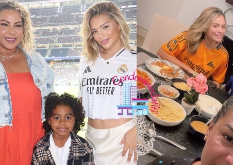 Mãe de Endrick posa com nora Gabriely Miranda após desavenças