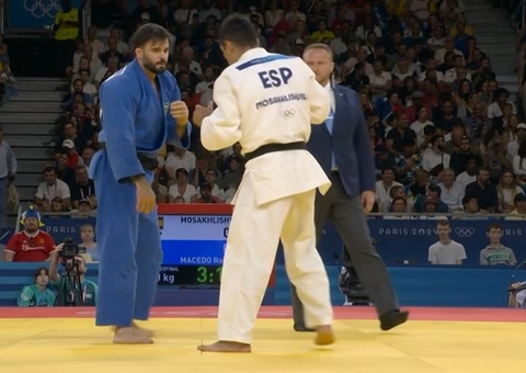 Rafael Macedo é derrotado por espanhol e vai para repescagem no judô