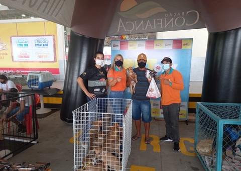 Animais abandonados em secretaria de Manaus recebem acolhimento