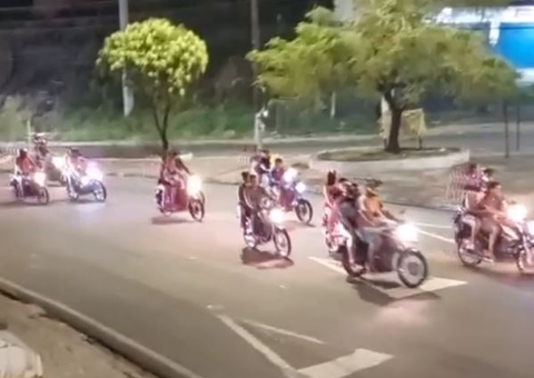 Vídeo: Mulher fica gravemente ferida em acidente durante rolezinho em Manaus