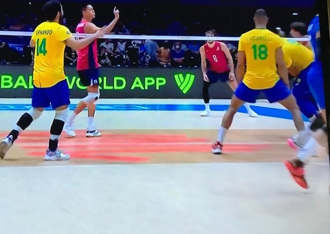 Seleção masculina de vôlei joga mal e cai nas quartas da Liga das Nações