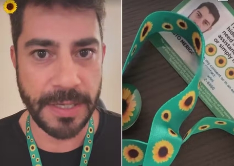 Evaristo Costa explica uso do cordão de girassol e fala sobre doença de Crohn