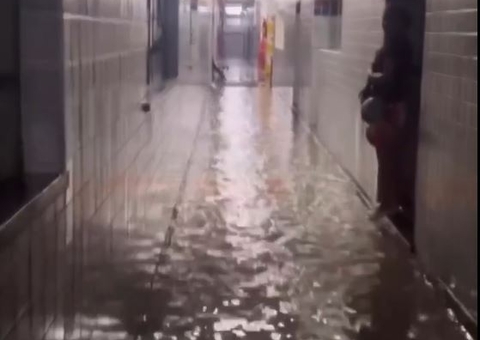 Vídeo: Prédio do IFAM é invadido pela água durante chuva torrencial em Manaus