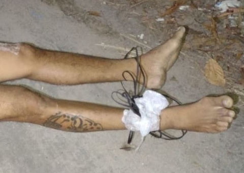 Com mãos e pés amarrados, homem é achado morto em rua do Tarumã