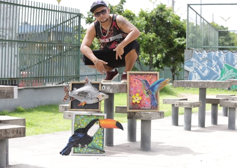 Exposição 'A Arte Pela Vida' aborda poluição e espécies em extinção