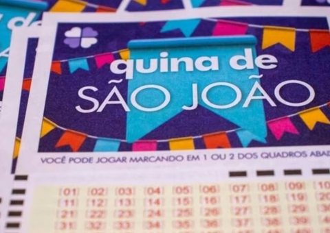 Treze apostas dividem prêmio milionário da Quina de São João