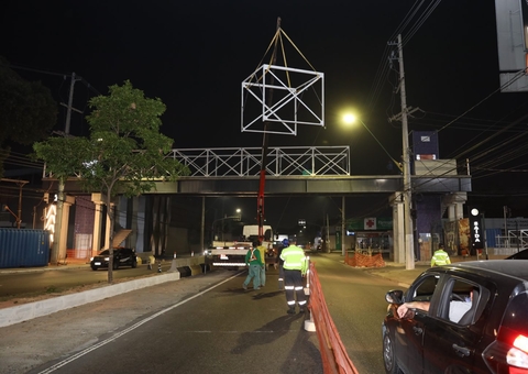 Obra na avenida Ephigênio Salles chega a 80% de conclusão em Manaus