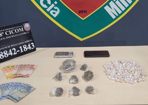 Trio é preso com drogas em invasão em Manaus