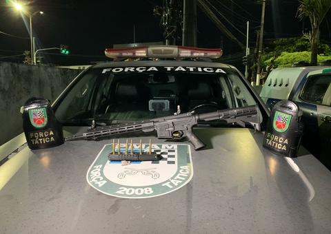 Polícia apreende fuzil após fuga de criminosos no Monte Horebe