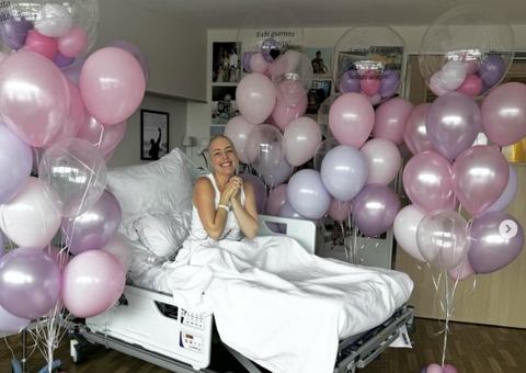 Fabiana Justus recebe transplante de medula óssea, e pai celebra 'renascimento'