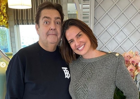 Mulher de Faustão se declara ao apresentador no aniversário dele