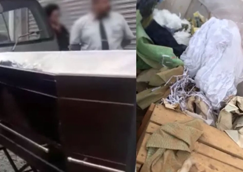 Mãe encontra lixo dentro de caixão de jovem que morreu por falta de leito para obeso 