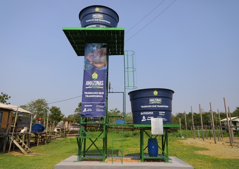 Comunidades ribeirinhas recebem sistema de água potável no Amazonas