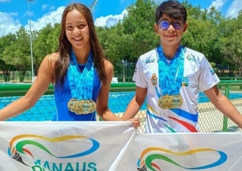 Atletas de Manaus vencem 16 medalhas em torneio de natação em Roraima