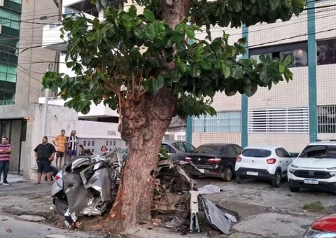 Cinco pessoas morrem e uma fica ferida após carro colidir com árvore