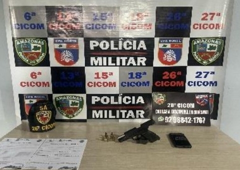 Homem é preso ao ser flagrado com arma na cintura no Viver Melhor