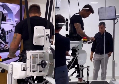 Fernando Fernandes volta a andar após 14 anos com ajuda de tecnologia: "Me sacudiu por dentro"