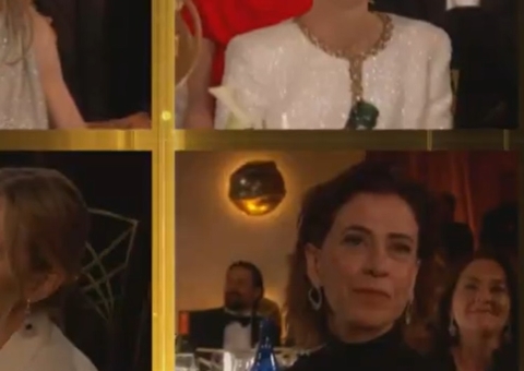 Veja reação de Selton Mello com vitória de Fernanda Torres no Globo de Ouro