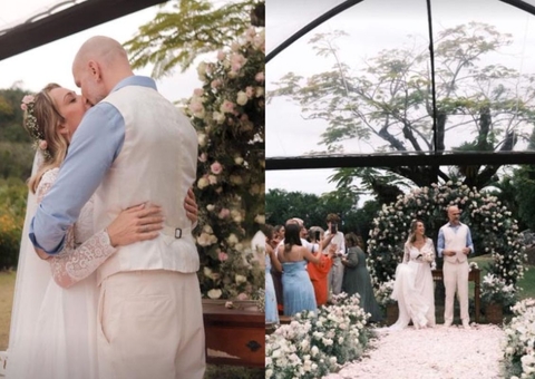  Isa Scherer mostra casamento luxuoso do pai, o ex-nadador Xuxa