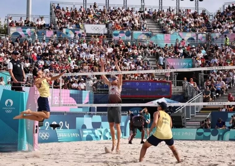 Brasil cai para a Alemanha no vôlei de praia e é eliminado em Paris 