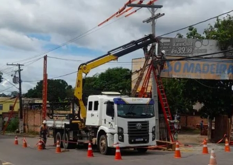 Seis bairros e três ramais ficam sem energia em Manaus nesta quinta-feira