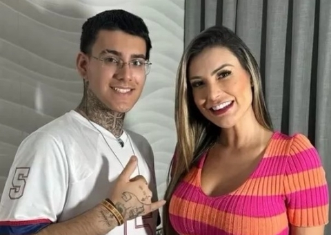 Filho de Andressa Urach presenteia namorada com pingente com próprio sangue