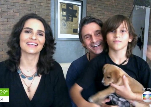 Filho de Murilo Rosa causa climão ao vivo:  'O que é TPM?'  