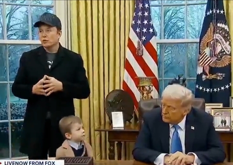 Vídeo de filho de Elon Musk humilhando Trump viraliza: 'se cale'