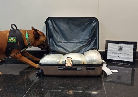 Cerca de 6kg de drogas escondidas em mala são apreendidas em Aeroporto de Manaus