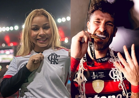 Flávia Saraiva dormiu na casa de Léo Pereira após festa do Fla, diz jornal