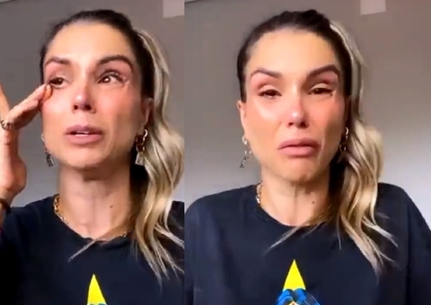 Flávia Viana chora após divulgar atendimento precoce para governo federal