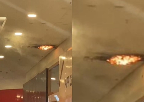 Incêndio causa pânico no Shopping Ponta Negra; vídeo