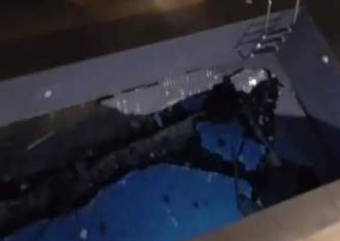 Vídeo mostra momento em que piscina desaba em edifício de luxo