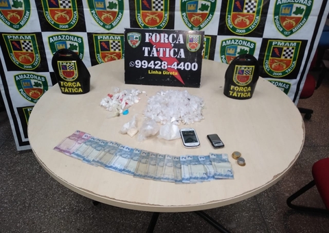 Suspeitos são presos com mais de 260 porções de drogas em Manaus