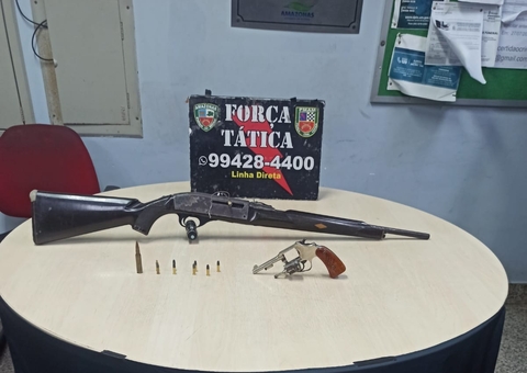 Homem é preso ao ser flagrado armado em boteco na BR-174