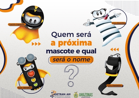 Inscrições para criação da mascote do Detran-AM estão abertas