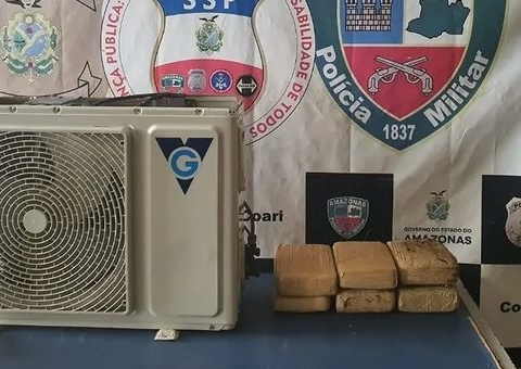 Drogas avaliadas em quase R$ 100 mil são apreendidas em ar-condicionado no Amazonas