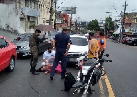 Ciclista é atropelada em avenida de Manaus