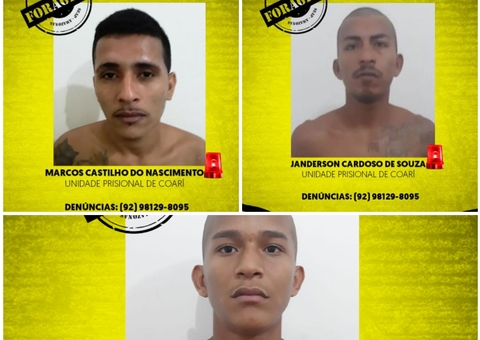 Cinco dias após fuga em massa, mais 3 detentos escapam da cadeia em Coari