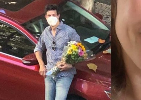 Mateus Solano busca esposa com flores em hospital e encanta: ‘príncipe’
