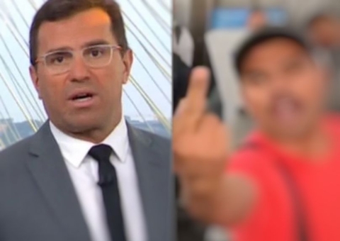 Homem xinga Globo ao vivo e revolta Rodrigo Bocardi; Vídeo