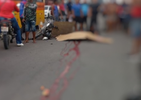 Entregador de gás morre em acidente com caminhão em Manaus 