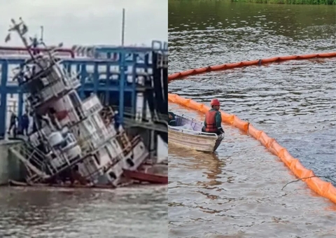 Vídeo mostra momento em que rebocador afunda no Rio Amazonas; Veja