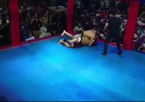 Prefeito e ex-vereador decidem disputa política em luta de MMA em Borba; Veja vídeo