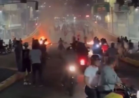 Oposição realiza protesto contra a vitória de Nicolás Maduro na Venezuela