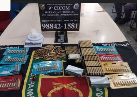 Motociclista é preso enquanto transportava munições de fuzil no São José