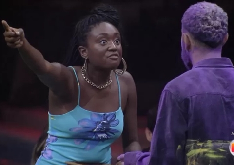 Emparedada por Fred, Sarah discute com brother em Jogo da Discórdia; vídeo