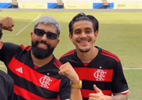 Sósias de Gabigol e Pedro curtem Flamengo x Amazonas em Manaus