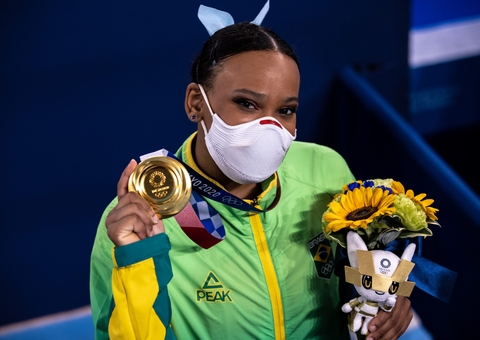 Rebeca Andrade será porta-bandeira do Brasil no encerramento das Olimpíadas